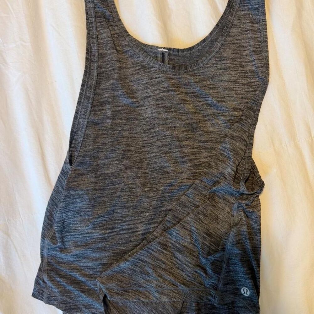 Lululemon Heather Gray Racerback Athletic Tank Top
